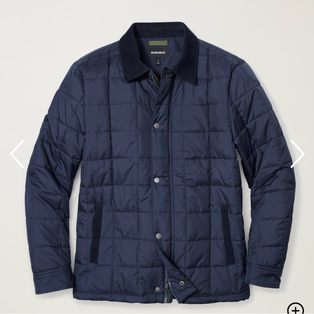 Bonobos Quilted Barn Jacket - size M in blue